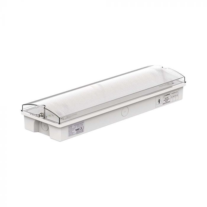 VT-997  3W LED EMERGENCY EXIT LIGHT SELF TEST BUTTON &amp; RF CONTROL 6400K