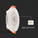 VT-7007 7W LED PLASTIC SPOTLIGHT SAMSUNG CHIP-RD  WHITE BODY