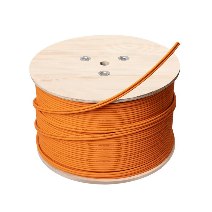 Lanview 500m Cat7 S-FTP cable 2x(4x2xAWG23) LSZH Orange
