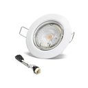 Aigostar B10307OT3 GU10 LED Spotlight with Adjustable Angle, 4.5W (cutout: 65mm) 3PCS/PACK