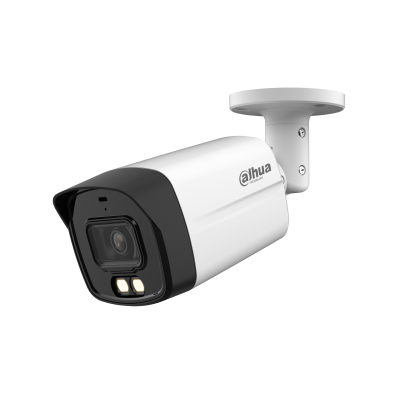 Kit DAHUA CCTV HDCVI-Analogique 5MP - DVR XVR 8CH - Caméra Bullet HAC-HFW1500TLMP-A 5MP Smart Dual Light 2.8mm Intérieur/Extérieur - 2 à 8 caméras - Câble coaxial de 20 m par caméra - Disque dur de 1 To préinstallé