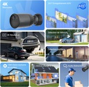 EZVIZ BC1C 4K Caméra Surveillance WiFi Extérieure sans Fil sur Batterie