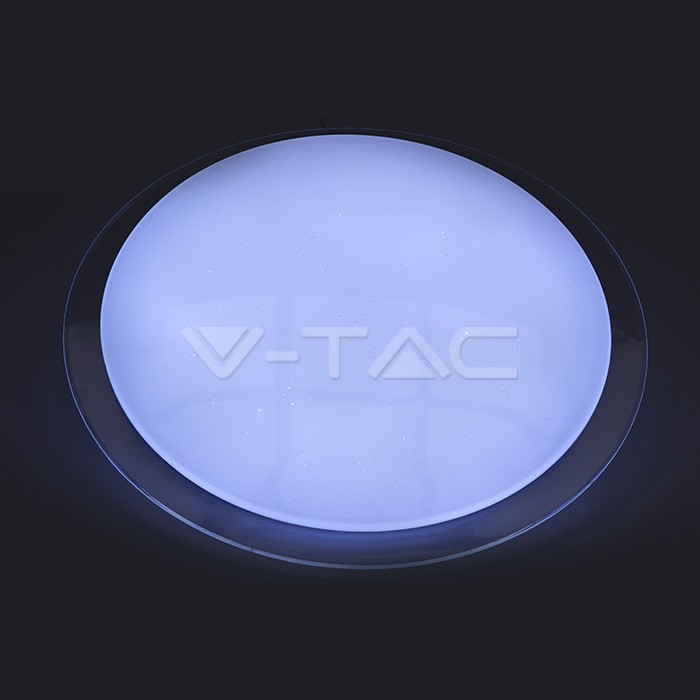 Plafonnier LED design VT-8501 65 W (diamètre : 500 mm) avec télécommande - CCT : 3 en 1 - Intensité variable