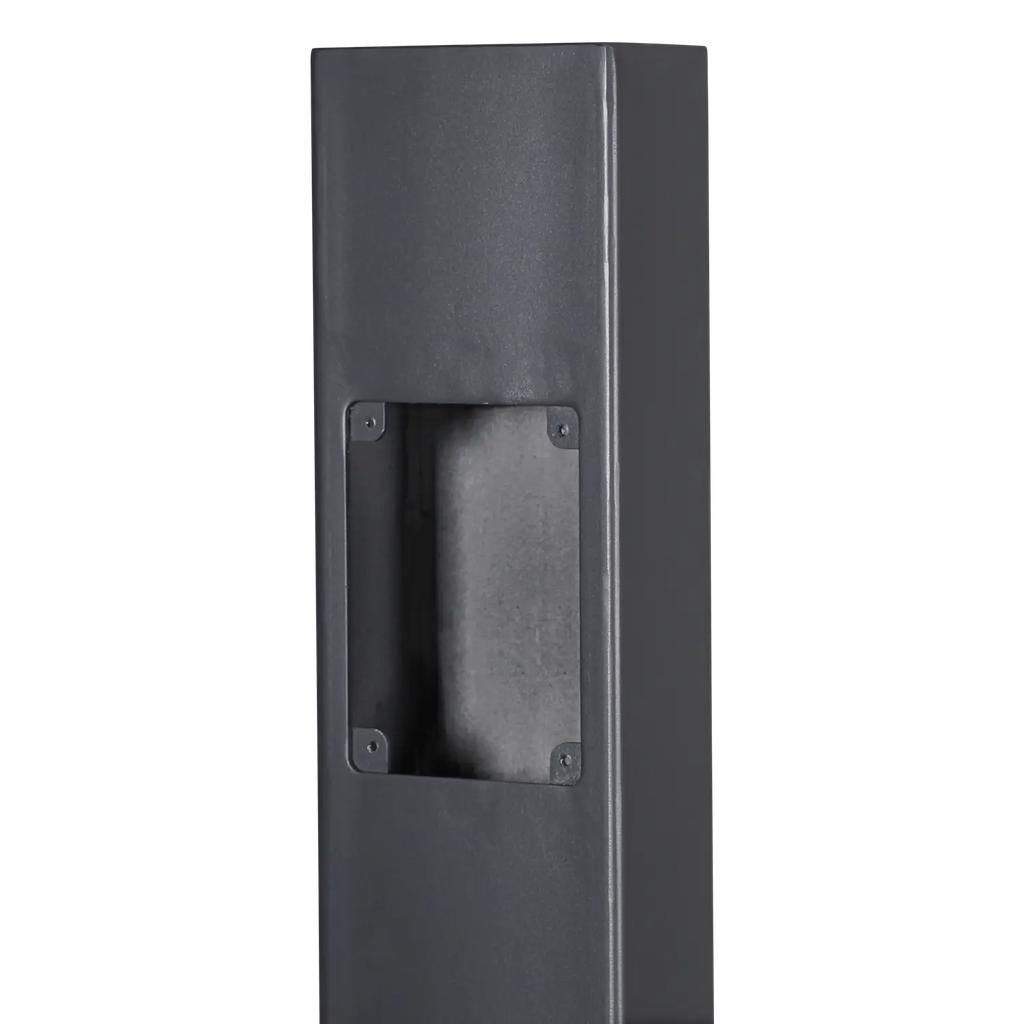 VK‑POLE‑1.5M‑G Poteau métallique de 1,5 mètre en gris foncé. Fabriqué en acier Q195. Conçu pour l'installation des platine de rue et de systèmes de contrôle d'accès extérieurs