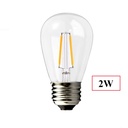 AV-713-10 Waterproof String Light  10m + 3m Extra + Pack 15 Pcs Decorative Bulbs S14-E27-2W 2700K