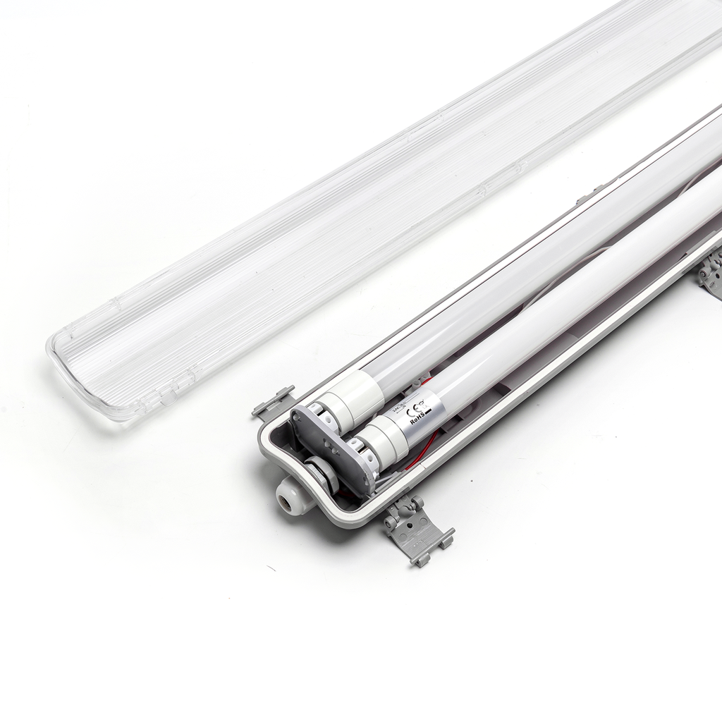ELMARK 89085SLIM 2X10W LED WP LAMPFITTING (60CMX2) MET BUIS IP65