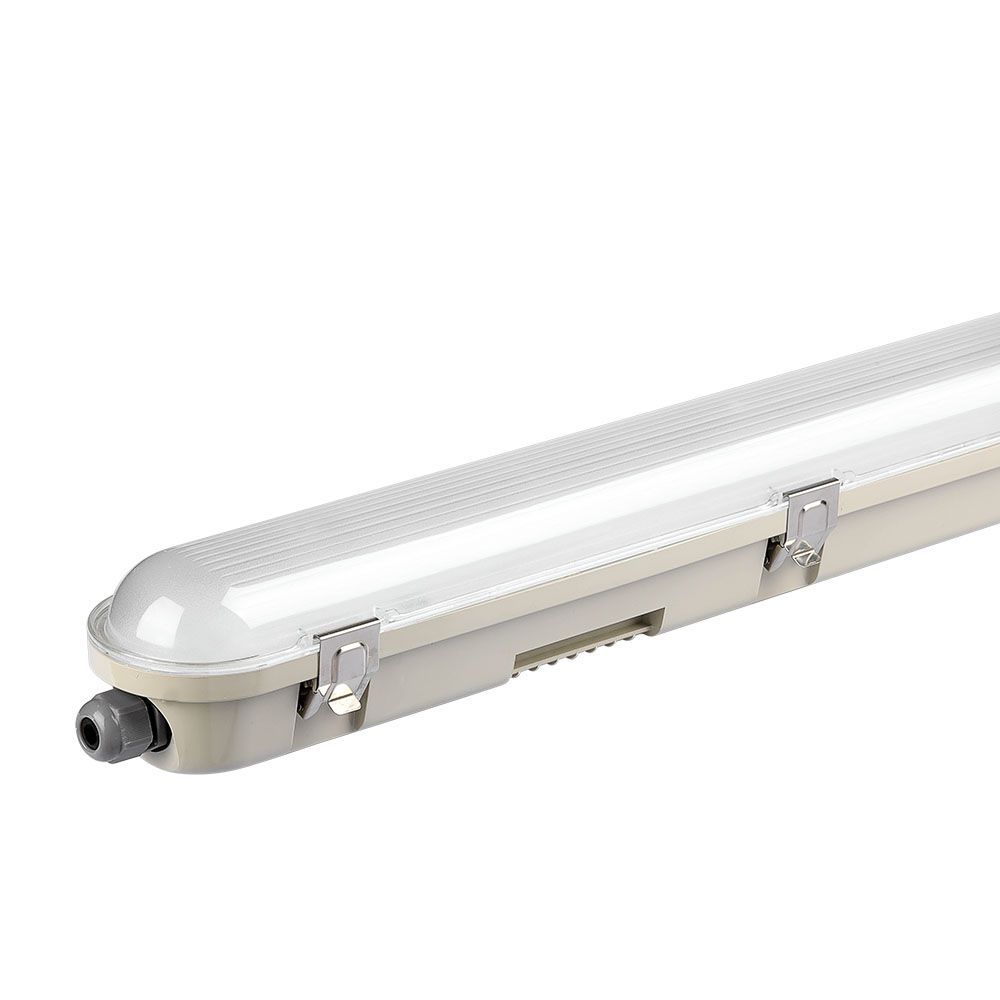 VT-150148 48W LED WP LAMP FITTING 150CM WITH SAMSUNG CHIP-TRANSPARENT COVER+SS CLIPS 