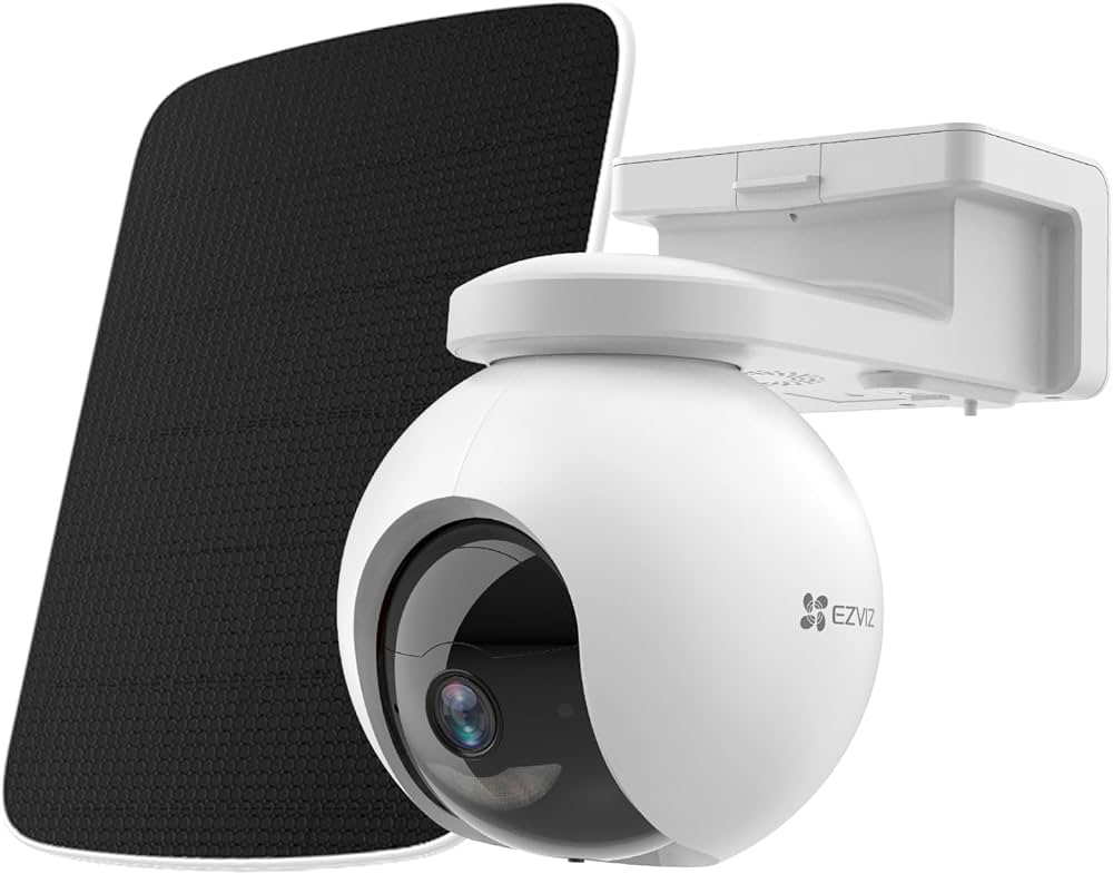 EZVIZ CS-HB8/SP  Caméra Wi-Fi panoramique et inclinable alimentée par batterie avec panneau solaire 6,18 W