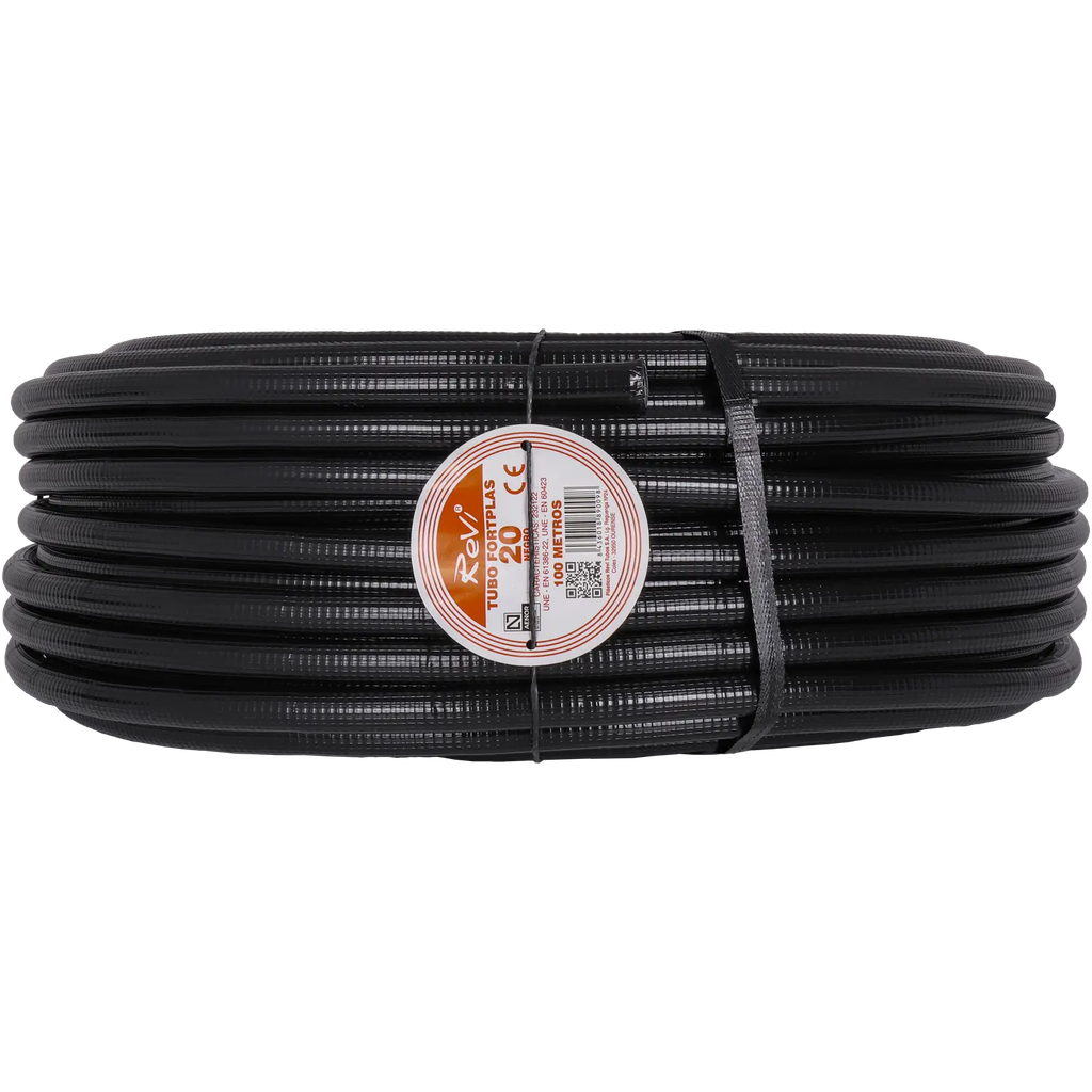 Ø 20 mm PP Corrugated Conduit with Draw Wire – 100 m Coil