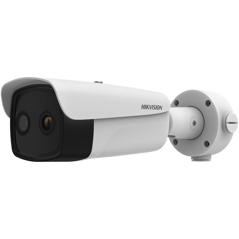 HIKVISION DS-2TD2637-10/QY Réseau de caméra bullet thermique et optique bi-spectre, caméra bullet thermique double objectif, 4MP pour la caméra conventionnelle 4mm / 9.7 mm- anti-corrosion, NEMA-4X
