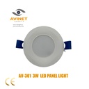 LED PANEL LIGHT 220V  AV-301 3W  ROUND  25000h