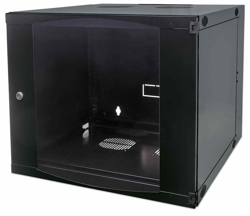  Armoire murale 19", 15U, à monter soi-même, 725 (h) x 540 (l) x 600 (p) mm, double section noire