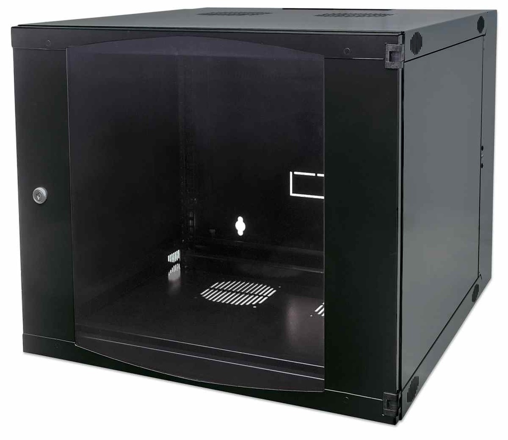19&quot; Wallmount Cabinet, 15U, Flatpack 725 (h) x 540 (w) x 600 (d) mm , Black Double Section 