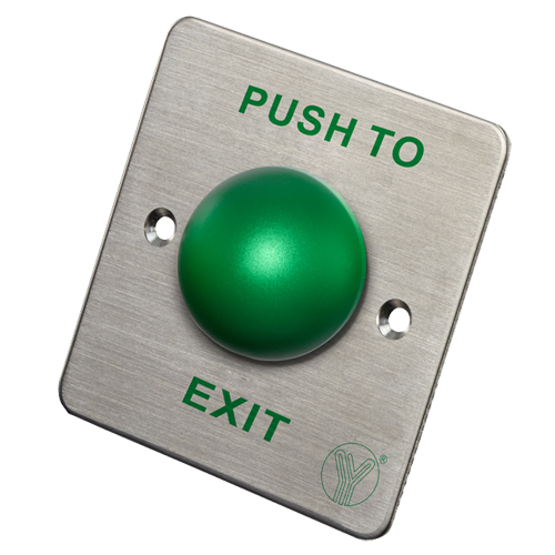 PBK-818B Hemispherical door release button Double function: NO/NC/COM Flush or Surface mount with MBB-811C-M