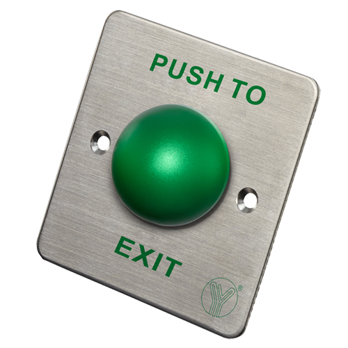 PBK-818B Bouton de déverrouillage de porte hémisphérique Double fonction : NO/NC/COM Montage encastré ou en surface avec MBB-811C-M