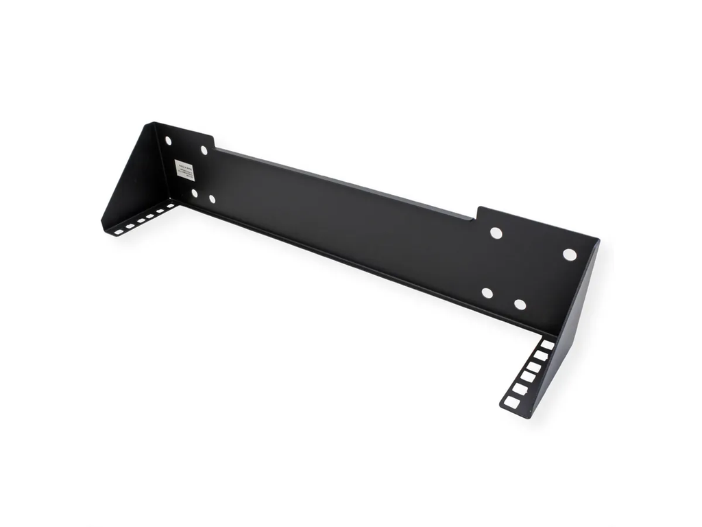 Value 26.99.0411, Équerre de fixation sous le bureau , Noir, 10 kg, 2U, 48,3 cm (19"), 435 mm