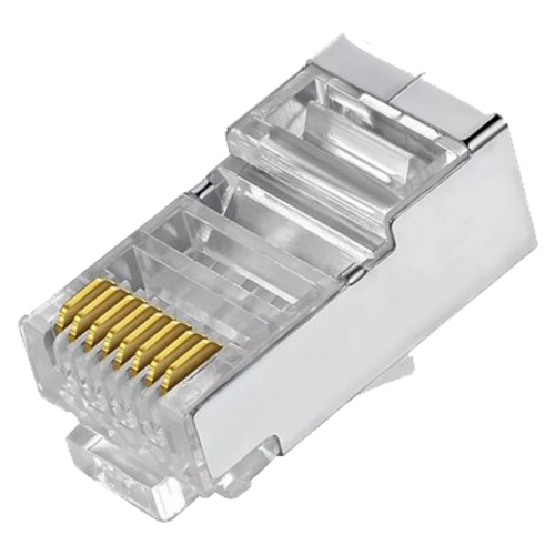 CON300-FTP6-EZ Connectors RJ45 pass-thru To crimp Compatible with Cat FTP cable 6 EZ (Pack 50)