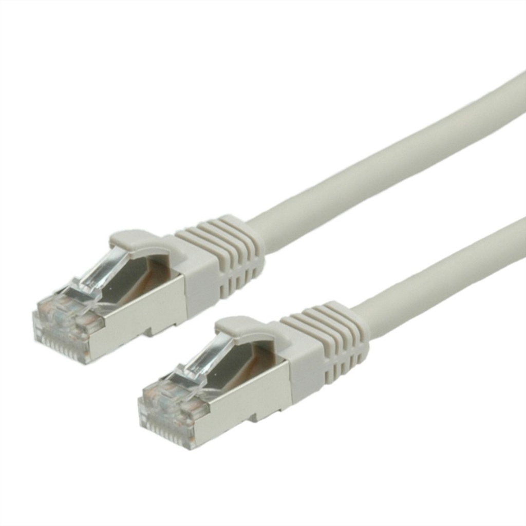 VALUE S/FTP Patch Cord Cat.6 (Class E), halogen-free, grey, 0.5 m