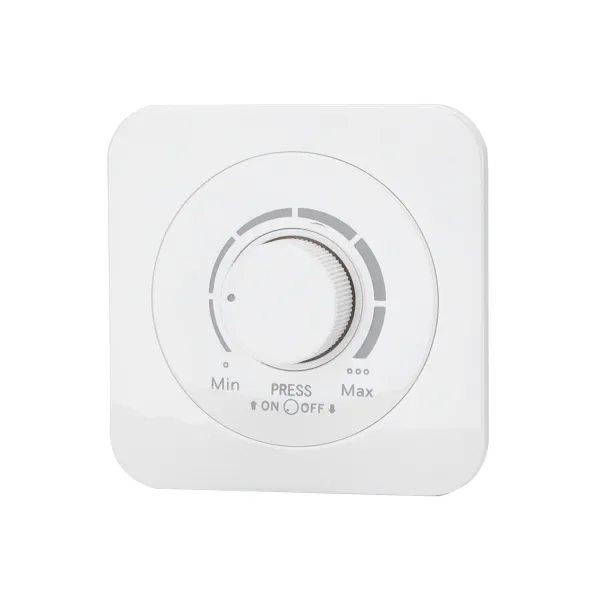 Inbouw LED-dimmerschakelaar met functietoetsen/rond/wit