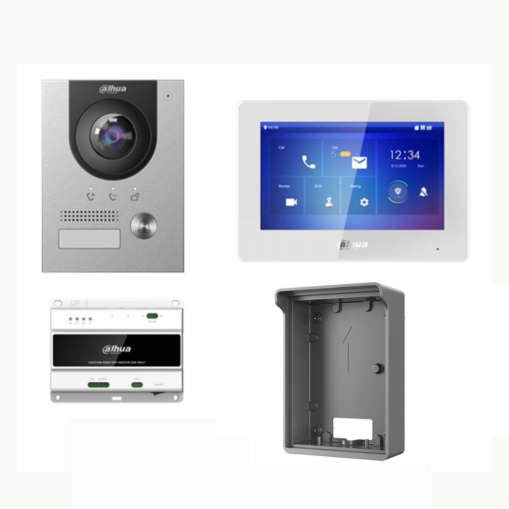 Dahua KTD01 2-draads IP-videodeurintercomset voor opbouw-/inbouwmontage