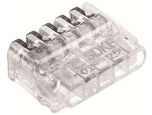 SDKF5 (5X) Pack 50- Connecteur à levier (0,5÷2,5mm2)