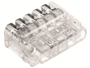SDKF5 (5X) Pack 50- Connector à levier (0,5 2,5 mm2)