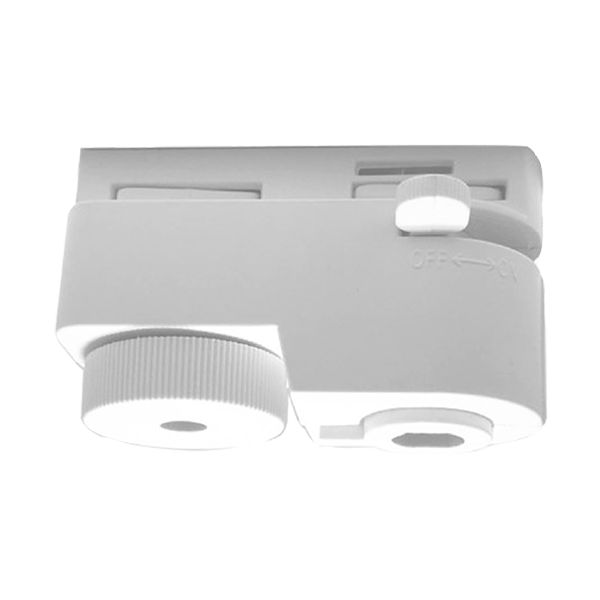 CONNECTEUR SKY POUR RAIL 2 LIGNES BLANC