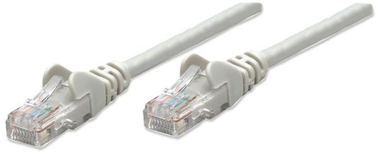 INT Network Cable, Cat6 Compatible, CCA, U/UTP, PVC, RJ45, 2.0 m, Grey, Bag