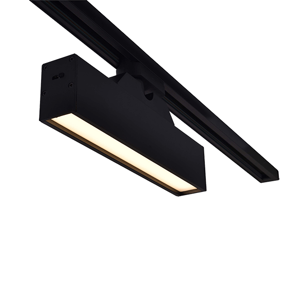  RAIL D'ÉCLAIRAGE K30 4 LIGNES 12 W 120° CCT NOIR 28 cm x 12,7 x 4,2 cm