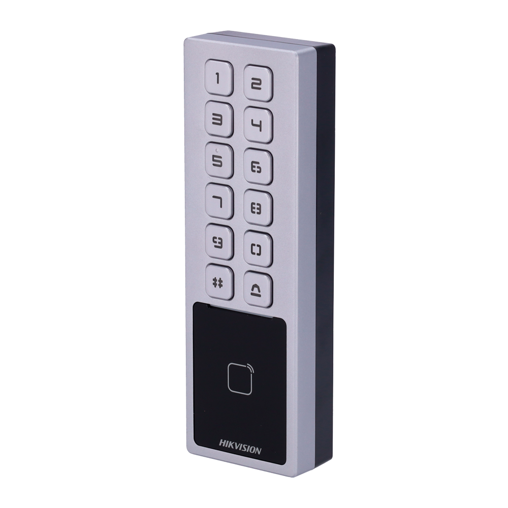 DS-K1T805MX Access control Standalone MF Card and PIN 10.000 users | 100.000 records TCP/IP, RS485 and Wiegand | IP65 and IK08  iVMS-4200 | Hik-Connect