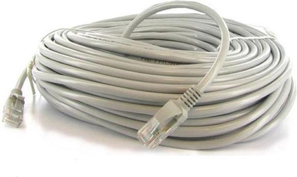 INT Network Cable, Cat6 Compatible, CCA, U/UTP, PVC, RJ45, 15.0 m,  Bag