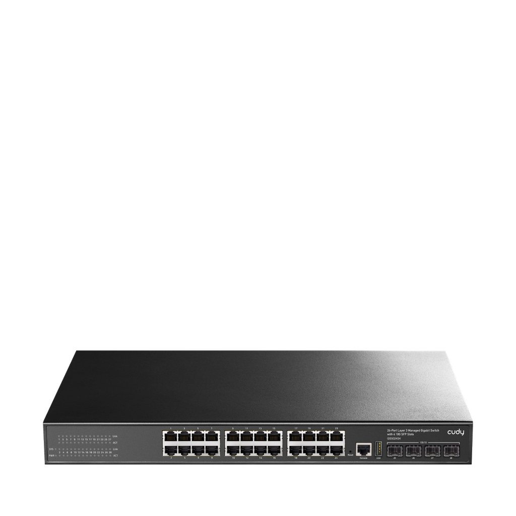 Cudy GS5024S4 Switch Gigabit manageable L3 à 24 ports avec 4 emplacements SFP 10G