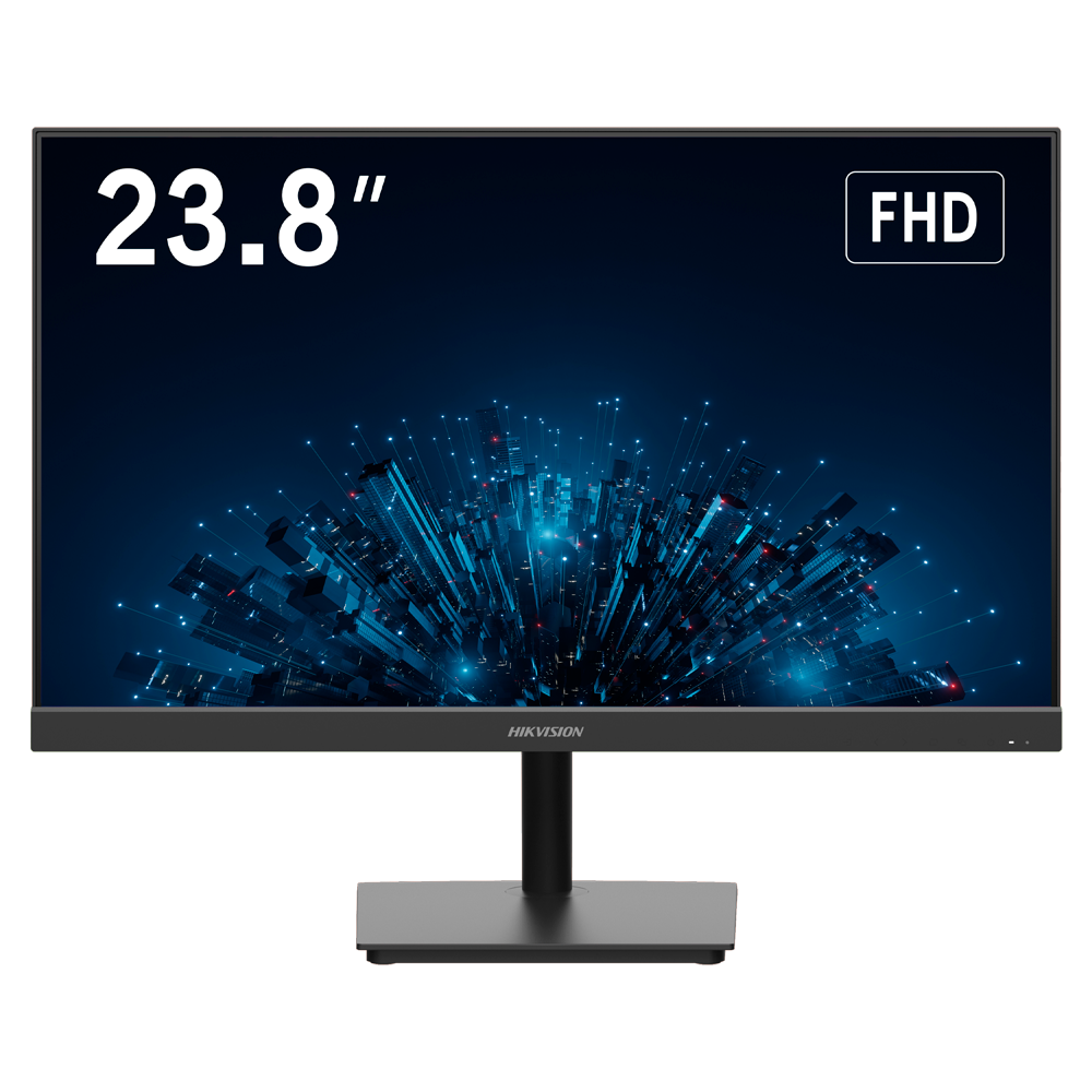 Hikvision DS-D5224F3-1V0SV/D  24 inch FHD Moniteur+décodeur intégré 16 canaux vidéo et flux de caméras jusqu'à 32 MP