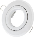 ELMARK SA-51R 1xGU10 FITTING ROND WIT BEWEEGBAAR + GU10 Fitting