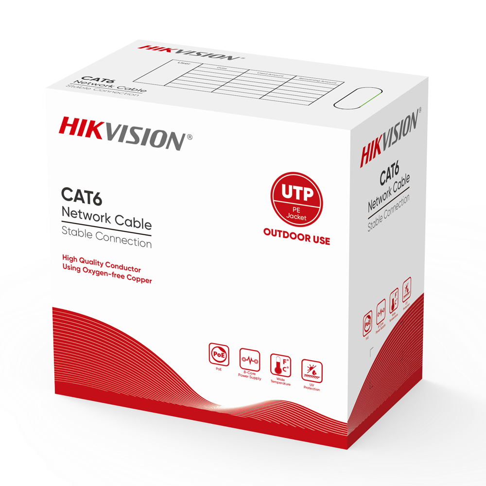 DS-1LN6OUTPE CAT6 outdoor U/UTP Network Cable - 305m
