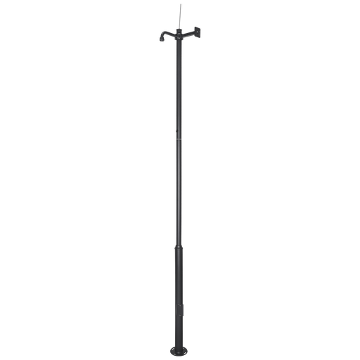 Mât tronqué STAINLESS-G - Ensemble de mâts pour caméra 3,5 / 4,5 / 6 m, Noir