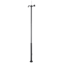 STAINLESS-GAfgeknotte Mast - 3,5 / 4,5 / 6 m Camera Mast Set Zwart