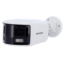 HIKVISION DS-2CD1T83G2P-LIUF/SL (2mm) 8 Megapixel IP Bullet Camera - Dual 2mm Panoramic Lens 30m Hybrid Lighting | Deterrent Siren &amp; Flashing Light Motion Detection 2.0 MicroSD Built-in Microphone &amp; Speaker: PoE: IP67