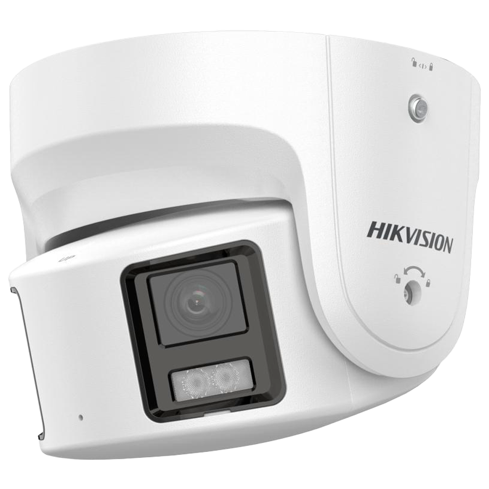Hikvision DS-2CD2387G2P-LSU/SL(4mm)(C)  8 MP Smart Hybrid Light met ColorVu Panoramische Netwerkcamera Dubbele Lens 4,0mm