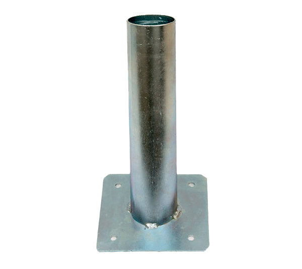 98POLE45 Support mural pour lampadaire de rue Gris Diam.45mm  - H:250