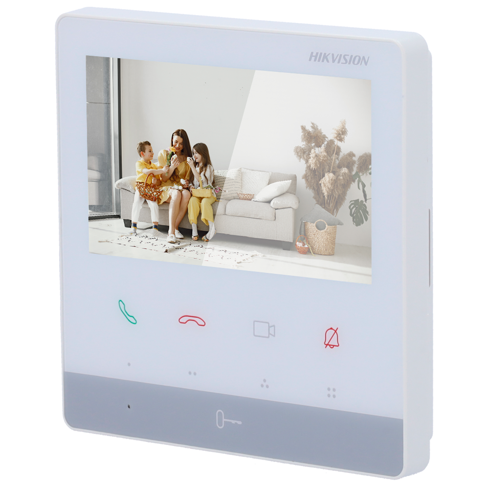 DS-KH7100EY-E2 4.3" TFT Monitor 2-Wire HD - microSD - Surface Mount White