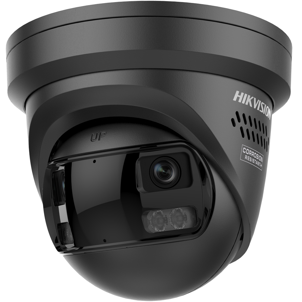 Hikvision DS-2CD2387G3P-LIS2UY/SL 8 MP Panoramic 180° ColorVu Fixed 2.8mm Turret Network Camera Black 