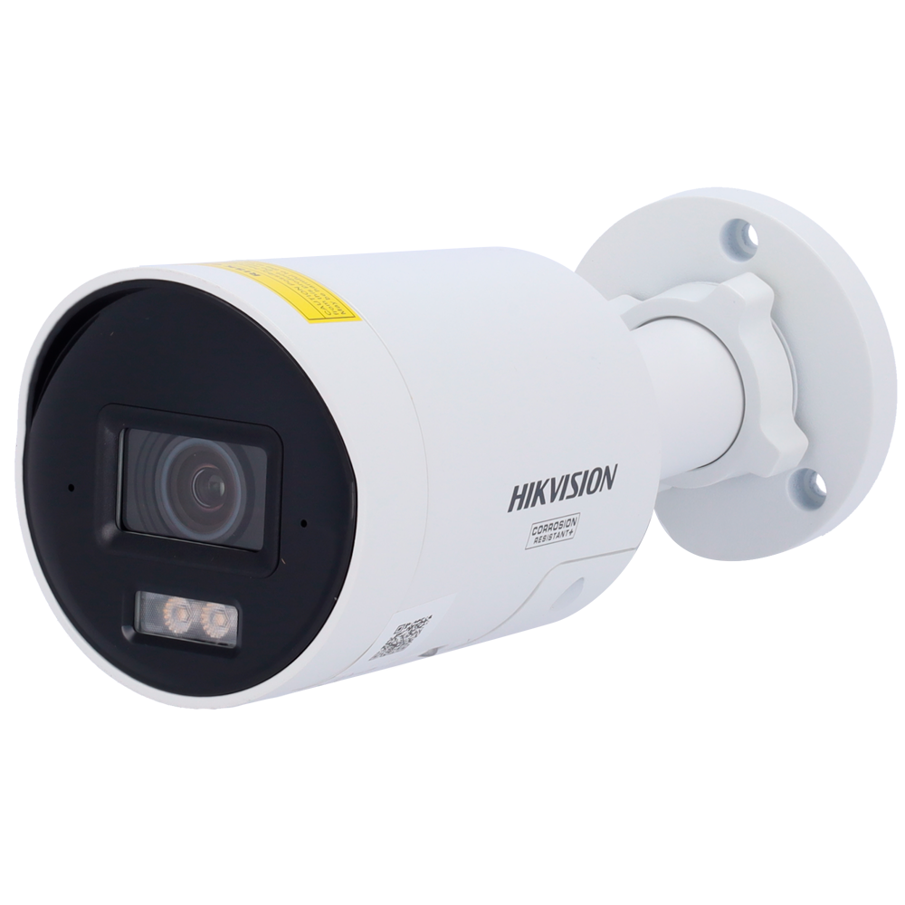 Hikvision DS-2CD20126G3-IS2UY/SL  2.8mm - 12MP Acusense fixed Bullet White network camera with strobe light and audible alert