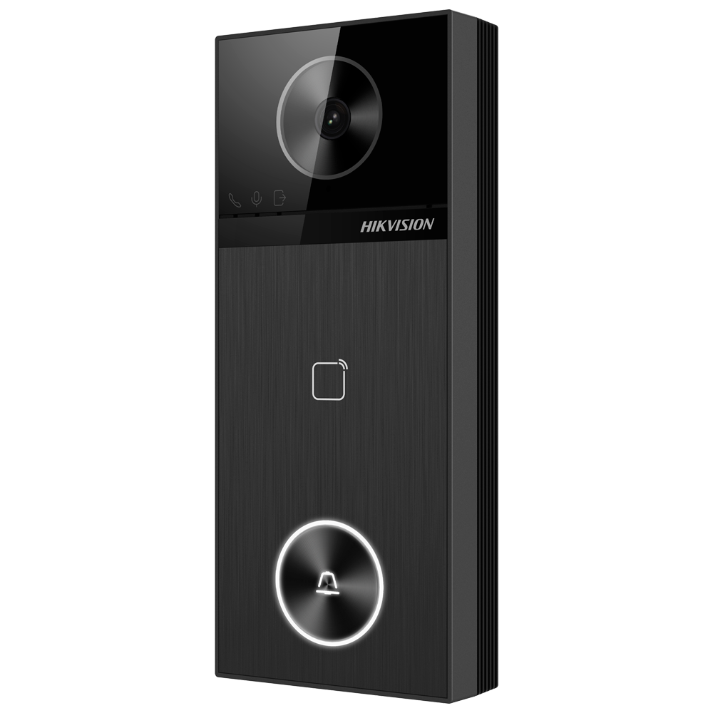 DS-KV6114-WBE1 IP PoE Villa Door Entry Panel  Black- 4 MP Outdoor Camera IP65