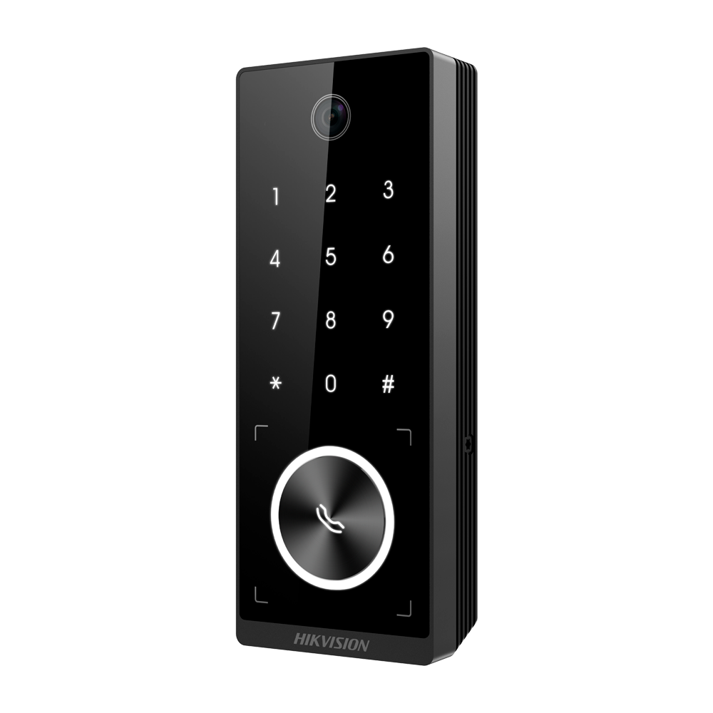 DS-K1T510MBWX-E1 IP65 PoE-toegangscontrolepaneel, MF-kaart en pincode - TCP/IP, Wi-Fi iVMS-4200 | Hik-Connect Teams
