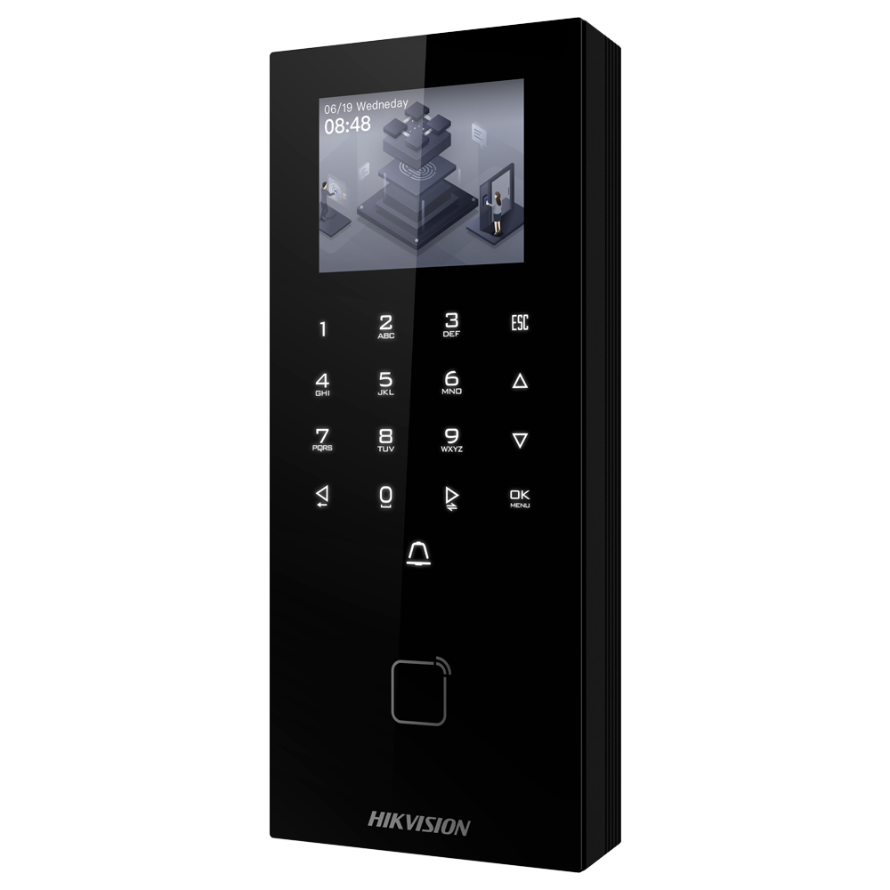 Hikvision DS-K1T807MBWX-QRE1 Access and Attendance Control Terminal with MF Card, Dynamic QR Code and PIN - TCP/IP, WiFi, USB, RS485 and Wiegand 2.4" TFT | Integrated iVMS-4200 Controller | Hik-Connect