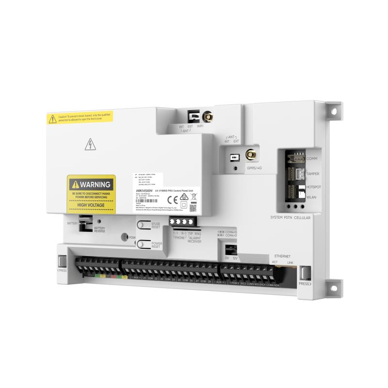 Hikvision DS-PA502-64 AX HYBRID PRO G2 Centrale d"alarmé câblée  8 zones, jusqu'à 64 zones - Double bus, jusqu'à 32 appareils par bus
