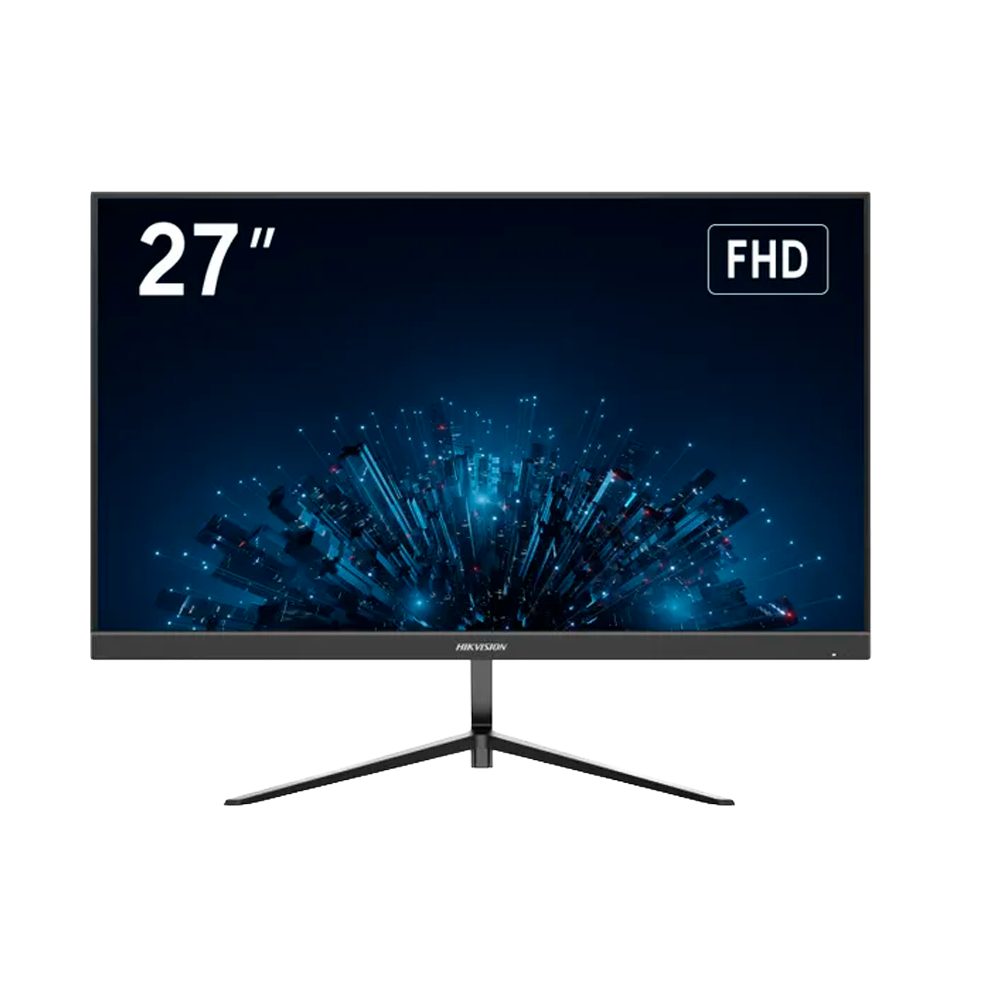 Hikvision DS-D5227F3-1P0SV/D 27" FHD-monitor met ingebouwde 16-kanaals videodecoder en camerastreams tot 32 MP