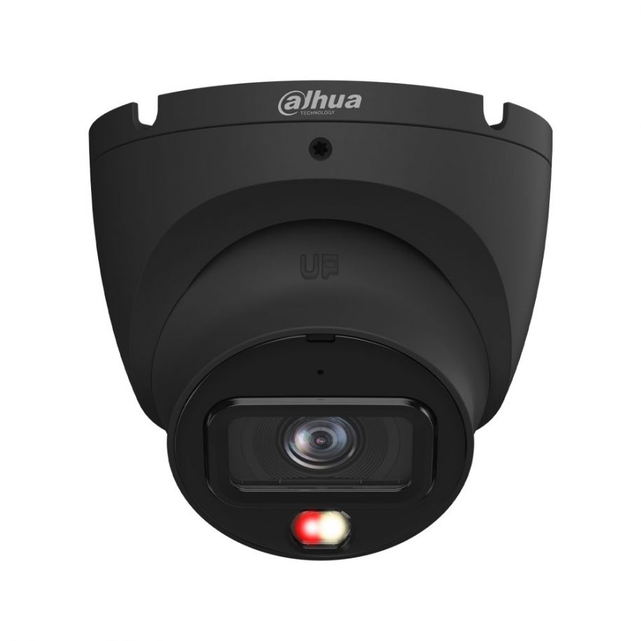 Dahua IPC-HDW1639TP-A-IL-0280B-S6-Black 6MP Turret IP Camera - 2.8mm Black, Dual Illumination, Lite Series