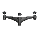 [96WPILARV2L/BL] ADAPTER 2L FOR EKTOR POLLAR, BLACK